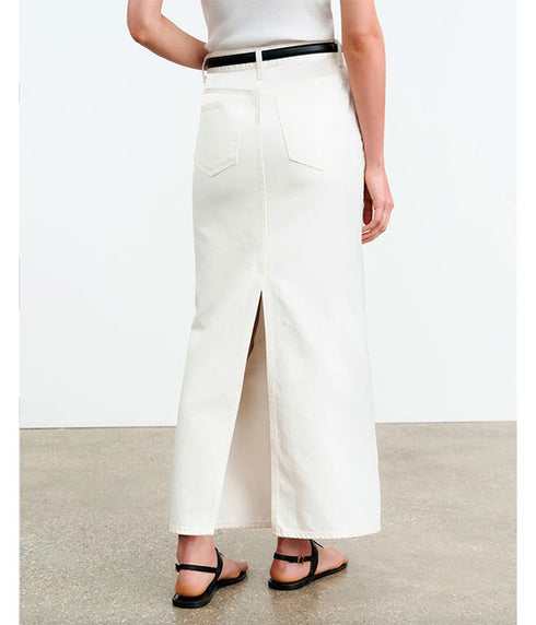 Ozzy Denim Skirt - Cream